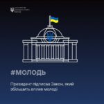 Президент підписав Закон, який збільшить вплив молоді!